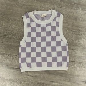 Light purple sweater vest PacSun